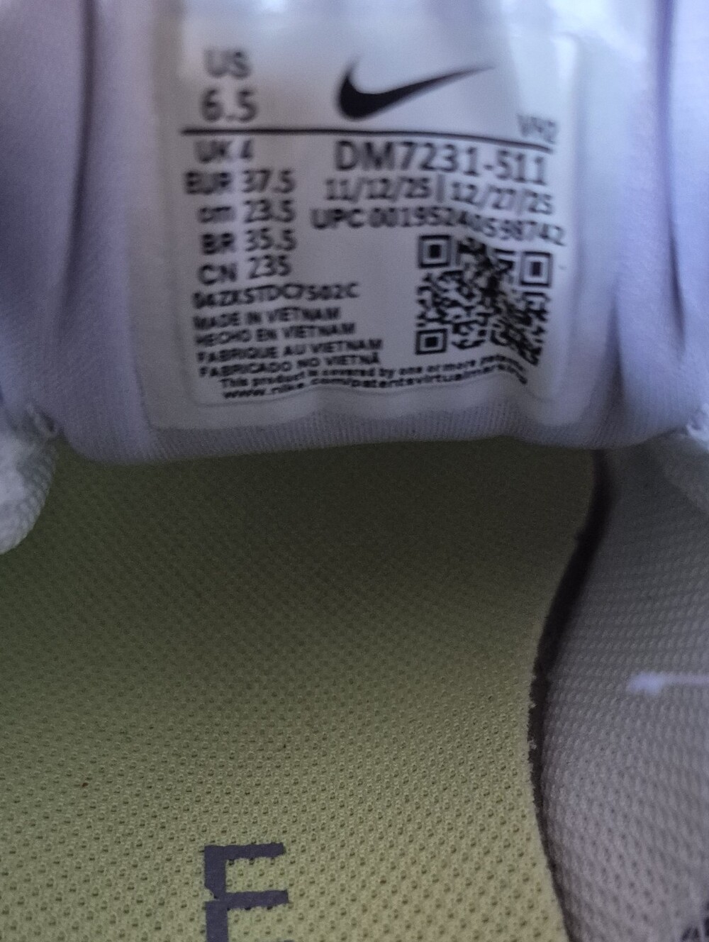 Nike Women's Zoom Span 3 Iris Whisper Summit White, size 6,5 NWOB - Picture 12 of 13